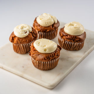 4 Pack Carrot Cake Muffins With Cream Cheese Icing