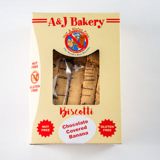 Chocolate Banana Biscotti 10 Pieces Per Box