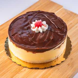 Vegan Boston Cream Cake