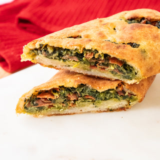 Spinach Pepperoini and Cheese Calzone
